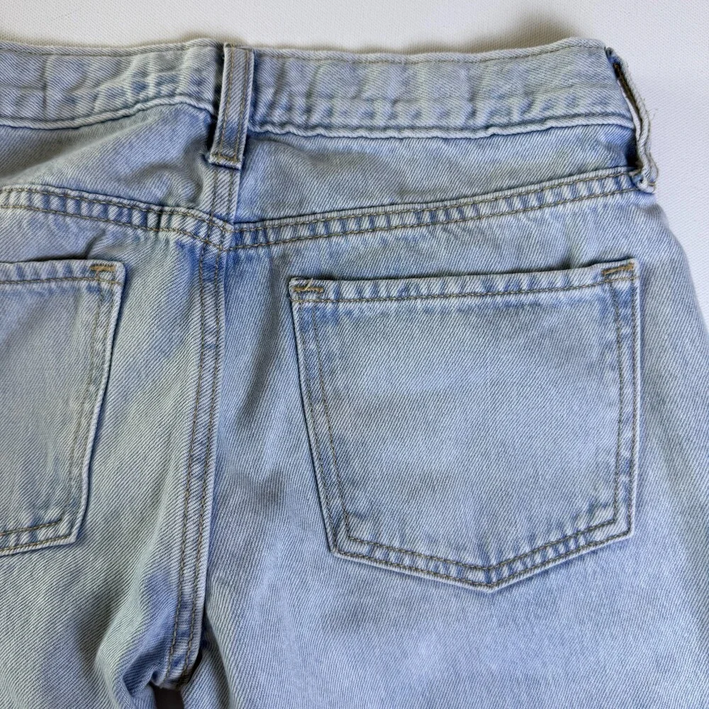 Old Navy High Rise Super Baggy Wide Leg Jeans GIRLS Size 12 Adjustable Waist